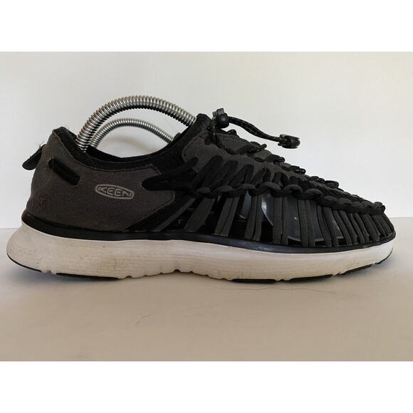 Keen Sz Eu 42 Sz 9.5 Blk/Gray Paracord Uneek Braided Corde Slip On Clsd Heel - Picture 1 of 8